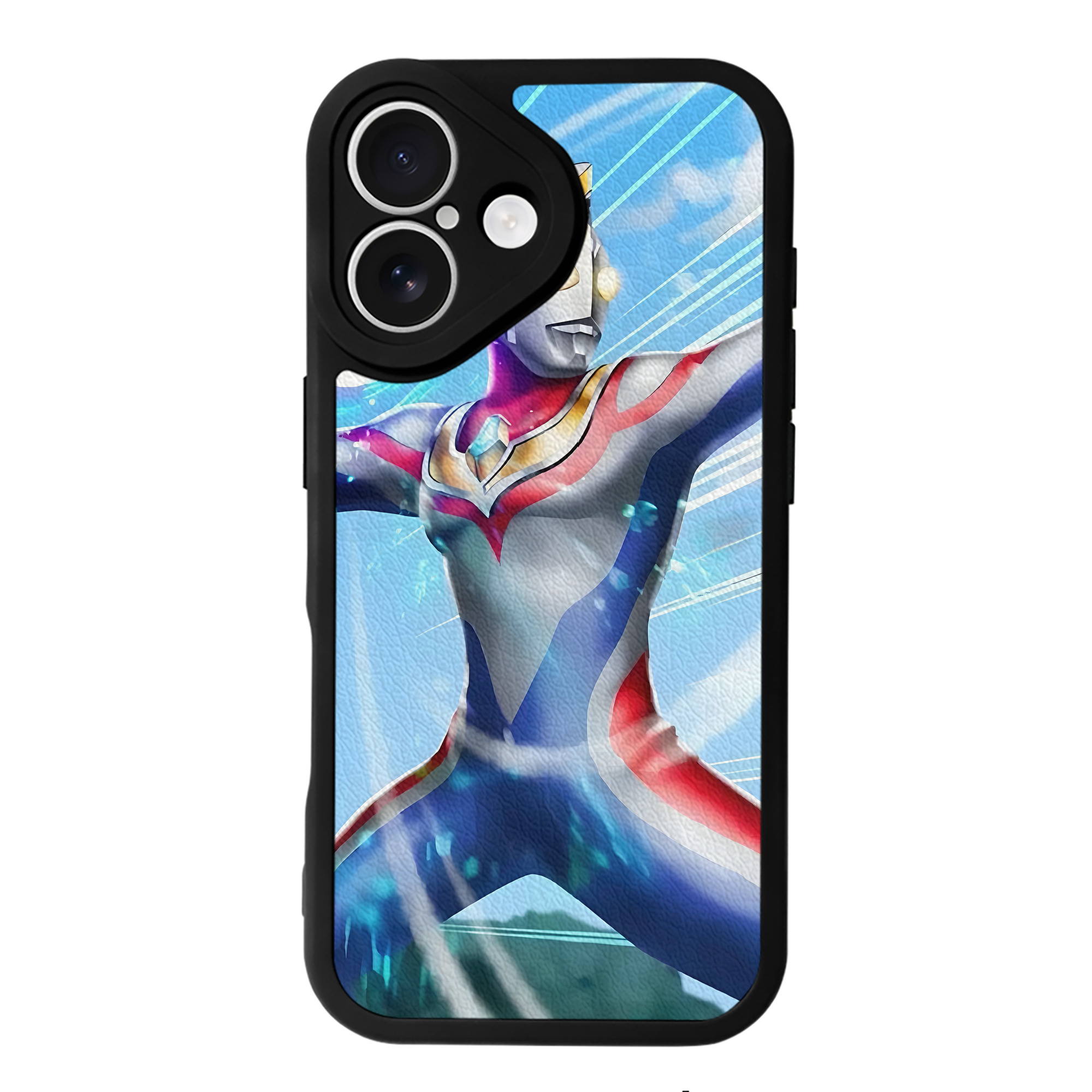 （画像用） ウルトラマン Ultraman 【iPhone 16シリーズ対応】シリコンスマホケース（レザー調） 材質：シリコン